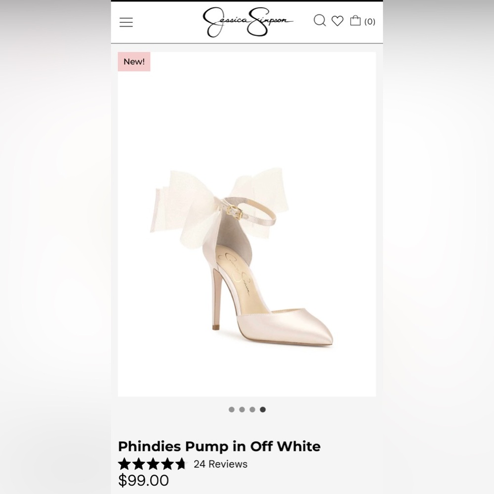 Jessica Simpson Off White Phindies Pump